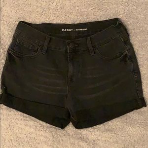 black old navy boyfriend jean shorts